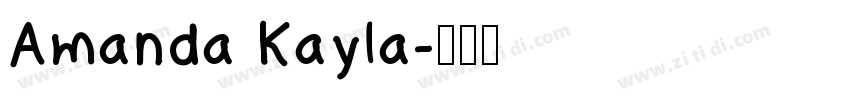 Amanda Kayla字体转换